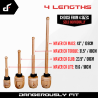 Maverick Mace - Adjustable Mace - Bamboo Gada Macebell